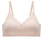 New Top Lace Seamless Women's Underwear Small Chest Gathered Non-slip No Steel Ring Sexy Sling Beautiful Back Bra Thin Section