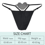 Diamonds Sexy Girls Thong Women Panties Letter Rhinestones G String Briefs Hot Erotic Underwear Low Waist Female Intimates