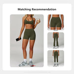 Hearuisavy Breathable Sports Bra Women Quick Drying ShockProof Gym Workout Top Casual Yoga Clothing Push Up Running Fitness Bras