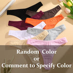 5Pcs Women Sexy Cotton Thongs Female Bikini Panties G-String Underwear Thongs Striped Panties Female Underwear T-Back Intimat