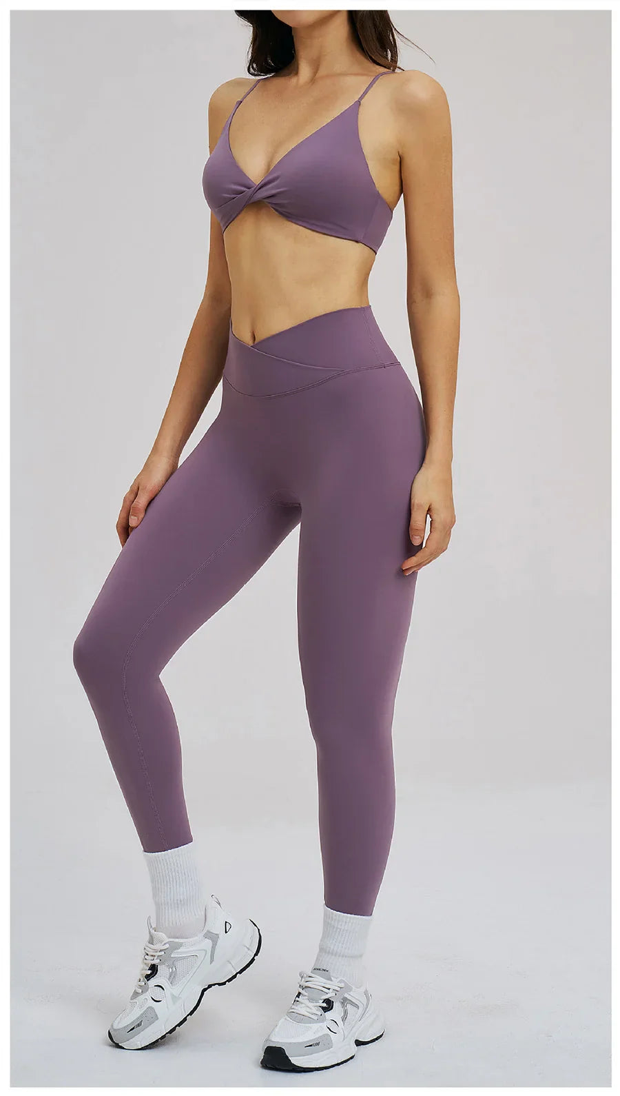 2PCS Yoga Suit Sports Set Women Fitness Quick-Drying Gym Tracksuit Running Nude Feeling Workout Outfit Sport Bra Leggings Suit