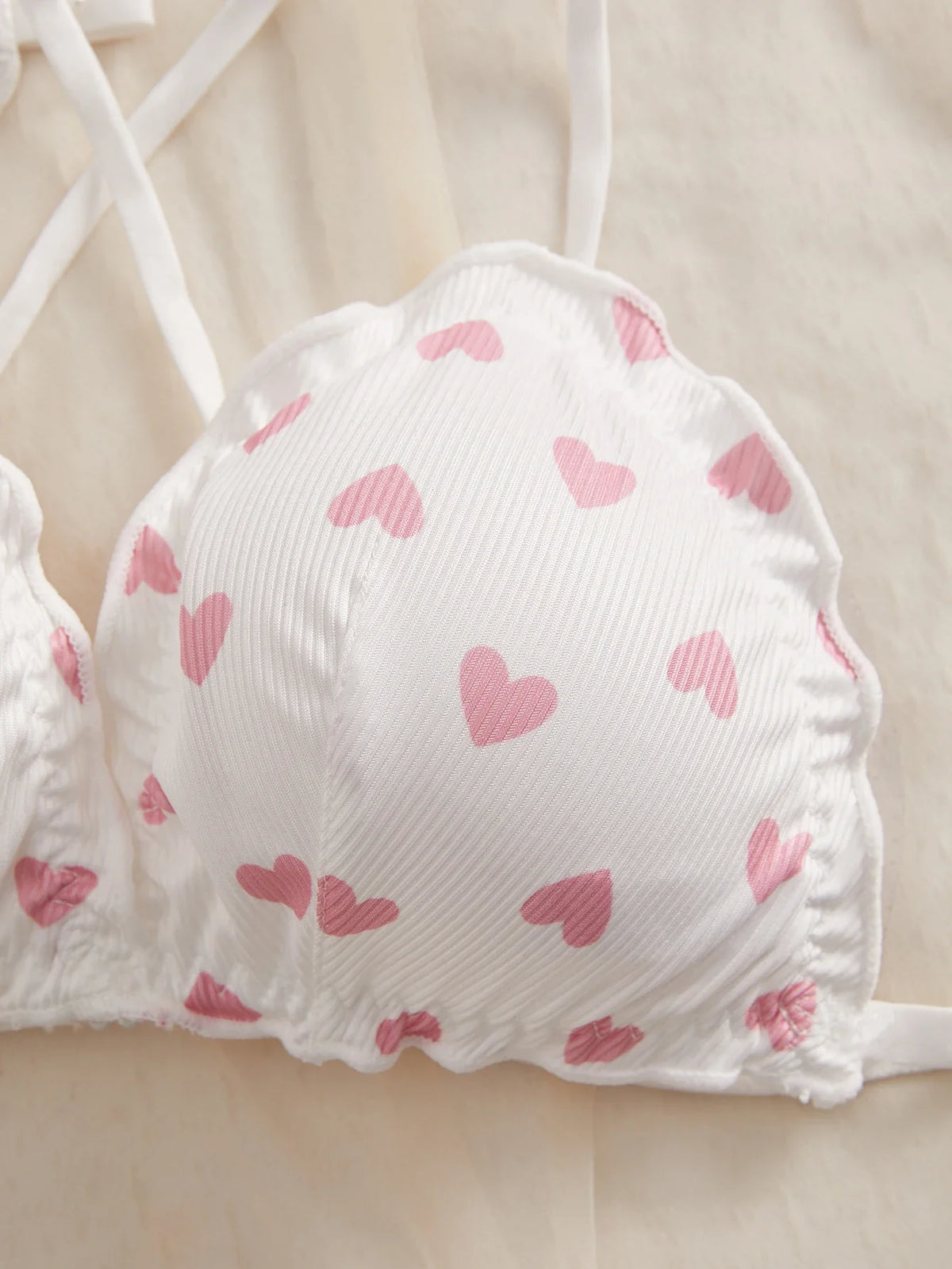 3Pcs/Set Wireless Women's Underwear Set Crisscross Back Unlined Bralette Light & Thin Japan style Lingerie Set XS-L