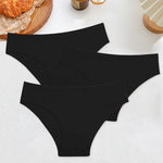 3PCS Women's Cotton Briefs Panties Female Sexy Low Waist Underwear M-XL Breathable Panty Girls Comfortable Intimates Lingerie