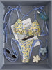Sexy Yellow Floral Print Micro Bikini Swimwear Women 2026 Tie Strap Pleate Push Up Bra Bandage Thong Swimsuit Beach Bathing Suit test