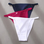 Women's Cotton Panties 3Pcs/set Sexy Low Waist Briefs M-2XL Comfortable Underwear Female Soft Solid Color Underpants Lingerie
