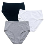 3Pcs/Set Women High Waist Panties Cotton Briefs Tummy Control Underwear Sexy Lingerie Breathable Full-Coverage Underpants S-XXL
