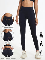 Hearuisavy Summer Ultra-Soft Fabrics High Waist Gym Quick-Dry Yoga Pants Running Workout Pants Push Up Sports Leggings Women