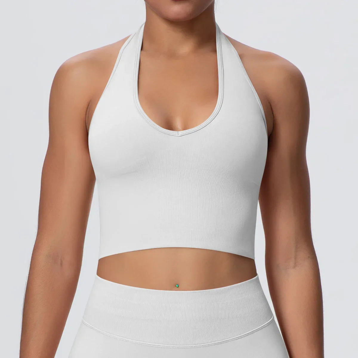 Gym Tops Women Halter Top Gym Vest Woman Sexy Backless Push Up Sport Bras Running Vest Workout Tops Activewear Yoga Fitness Vest