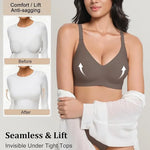 Women's Jelly Seamless Wire-Free Bra Full Cup Thin Mold Soft Support Underwear Plus Size Comfortable High Elasticity Bra