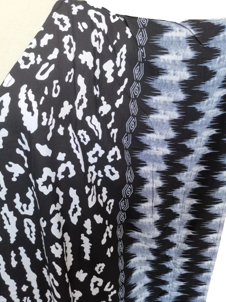 2025 Loose Boho Style Maxi Dress Print Face Swim Suit Cover-up Bohemian Dress Robe Plage Kaftan Maxi Dress Beach Wear Tunics