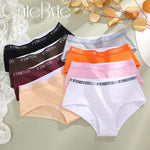 3Pcs Women's Cotton Briefs Letter Belt Underwear Women Panties Sexy Breathable Briefs Female Stretch Ladies Soft Lingerie