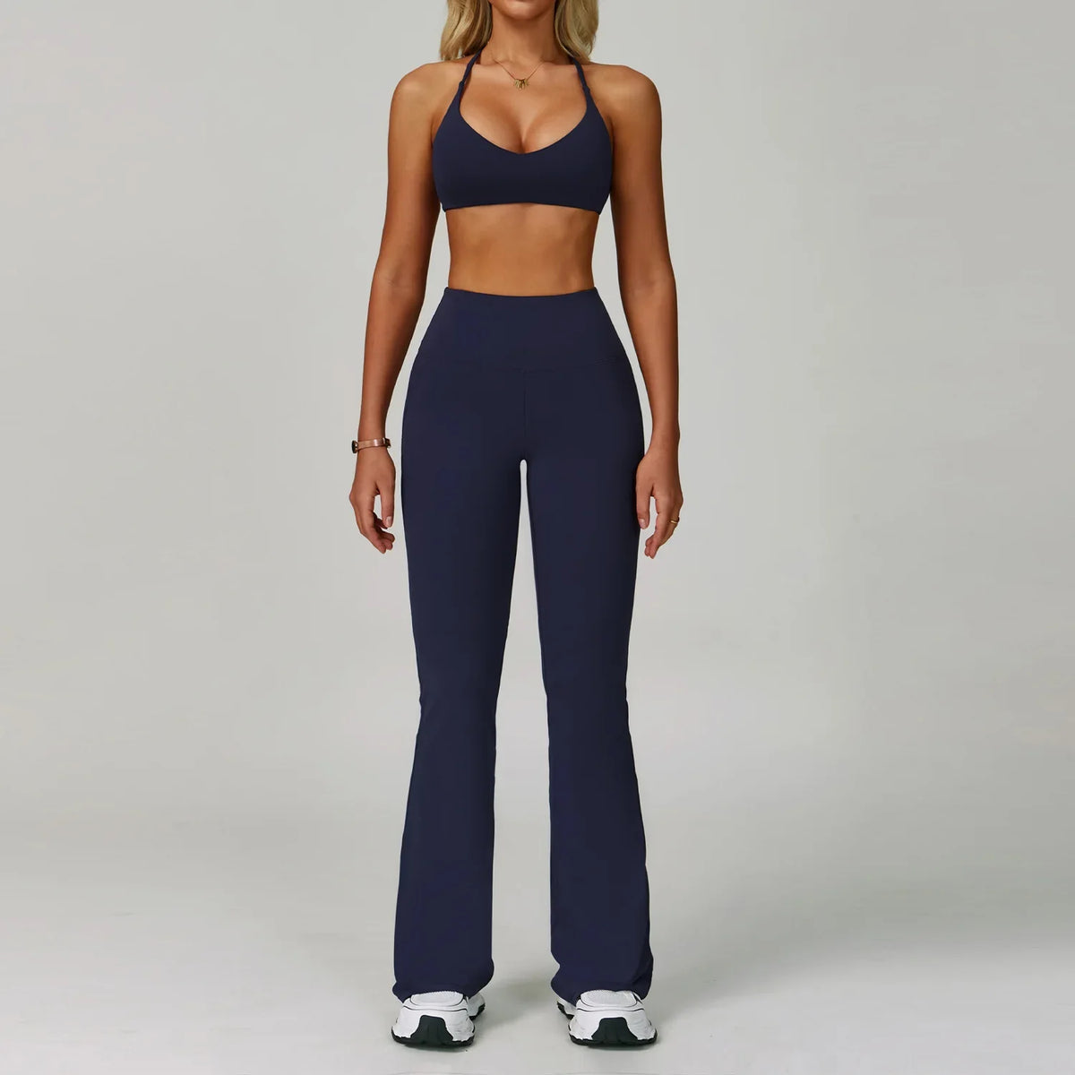 Hearuisavy Women's Running Comfort 2Pcs Sports Pants Set High Waist Push Up Workour Sportswear Casual Cycling Jogging Yoga Bras