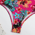 Sexy Bandeau Bikini 2025 Women Swimsuit Floral Swimwear Female High Waist Bikinis Set Swimming Bathing Suits Brazilian Biquini