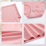 3Pcs women cotton High Waist underwear breathable Striped Panties Female Plus Size Solid Color Briefs comfortable Lingerie S-XXL