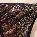 Transparent Hot Temptation Thongs G-strings Woman Panty Pearl Open Hip Briefs Porn Hollow Solid Lace Pantys FemaleEroticCostumes