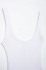 Women's Skinny Ribbed O-Neck Bodysuits with Straps Snap-Button Sexy Fashion Playsuits Comfortable Stretchy Female Clothing