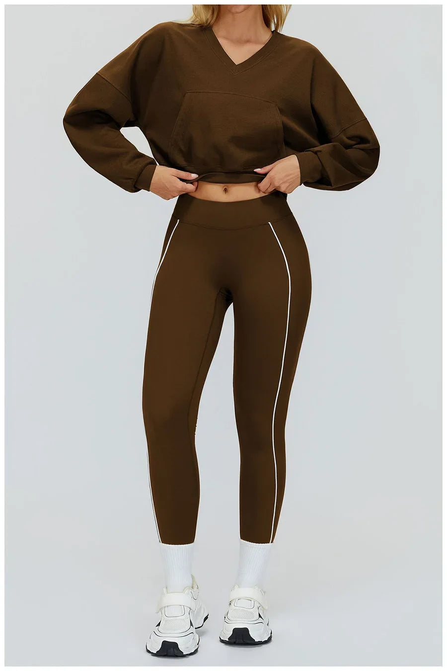 Women Yoga Set 2/3PCS Gym Clothes Long Sleeved Sportswear Yoga Suits Fitness Tracksuits Sport Outfits Crop Tank Bra Gym Leggings