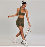 Sports Short Women Yoga Legging Shorts Squat Proof High Waist Fitness Tight Running Short Quick Drying Cycling Workout Gym Short