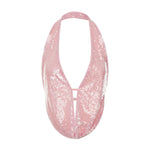 Women Summer Solid Color Tank Tops Sparkly Sequins Backless Halter Neck Vests Sleeveless Backless Crop Tops Streetwear