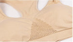 M-6XL Women Hollow Out Fitness Yoga Sports Bra For Running Gym Padded push up Seamless Top Athletic Vest brassiere