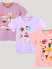 Children's Cartoon Fruit Print Short Sleeve T-Shirt test