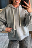 Ruffled Drawstring Long Sleeve Hoodie test
