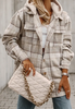 Plaid Removable Hood Button Up Shacket test