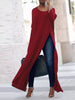 Full Size Elegant High-Slit Maxi Tunic Dress Plus Size test