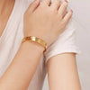 18K Gold-Plated Copper Open Bracelet test