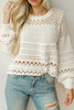Pointelle Knit Puff Sleeve Sweater test