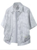 Men's Plus Size Button Up Short Sleeve Shirt test