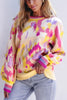 Contrast Round Neck Long Sleeve Sweater test