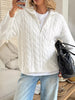 Zip Collar Cable-Knit Sweater test