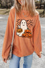 Jack-O'-Lantern Round Neck Long Sleeve Sweatshirt test