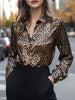 Leopard Button Up Long Sleeve Shirt test