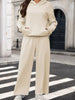 Kangaroo Pocket Hoodie and Wide-Leg Pant Set test