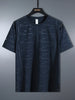 Men's Plus Size Round Neck Short Sleeve T-Shirt test