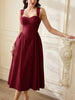 Sweetheart Neckline A-Line Midi Dress test