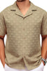 Men's Plus Size Button Down Short Sleeve Shirt test