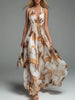 Halter Neck Printed Flowy Maxi Dress test
