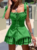 Tie-Shoulder Ruffled Mini Dress test