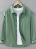 Men's Plus Size Button Up Long Sleeve Shirt test