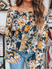 Floral Off Shoulder Bell Sleeve Smocked Peplum Top test