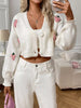 Strawberry Cropped Button-Up Cardigan test