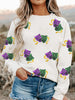 Sequin Round Neck Long Sleeve Sweatshirt test
