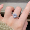 1.5 Carat Moissanite 925 Sterling Silver Oval Ring test