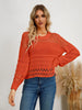 Cutout Round Neck Knit Top test