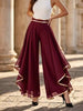Full Size High-Waisted Chiffon Wide-Leg Pants Plus Size test