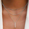 Three Layered Bar Pendant Necklace test