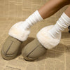 Fuzzy Platform Ankle Boots test